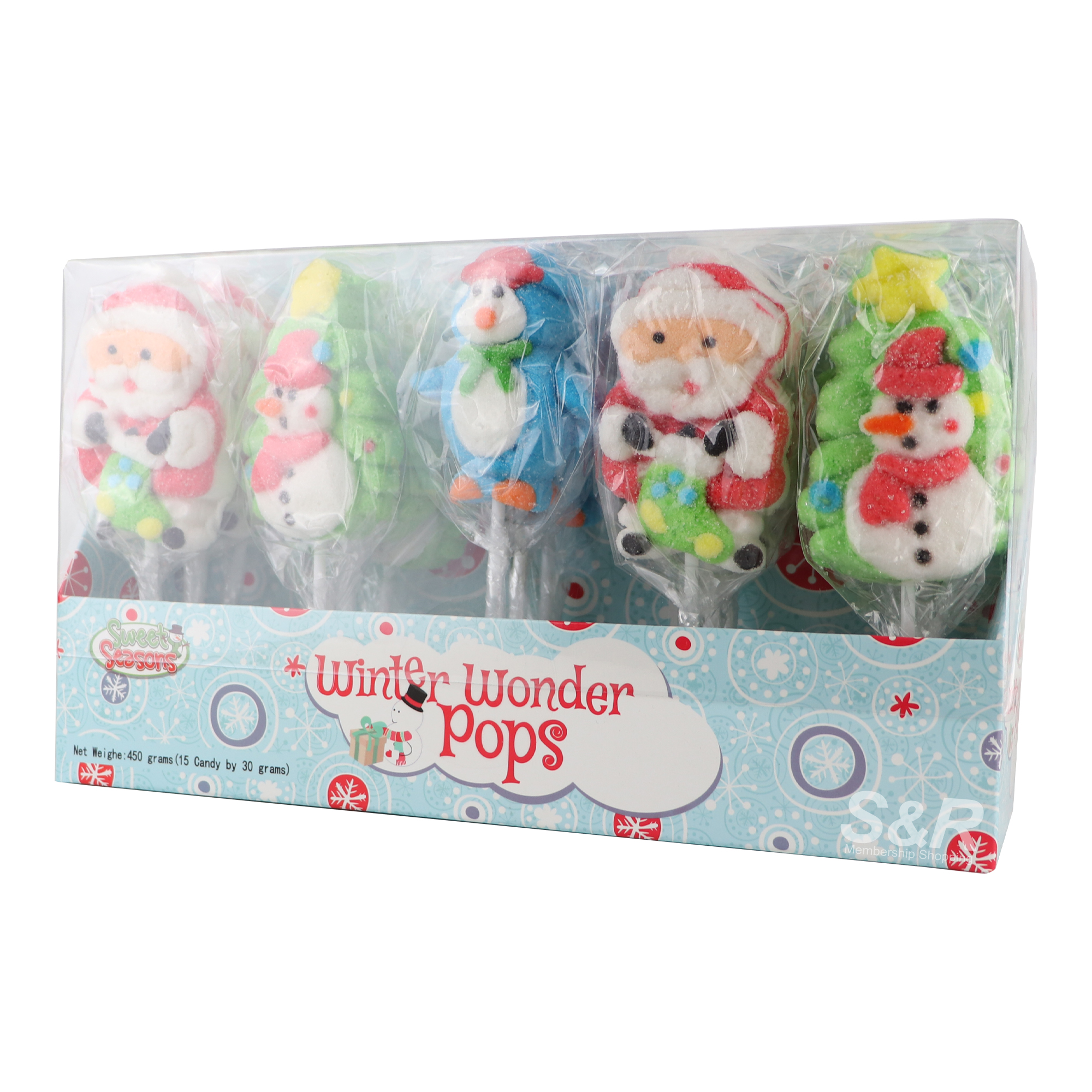 Sweet Seasons Winter Wonder Pops Candy 15pcs